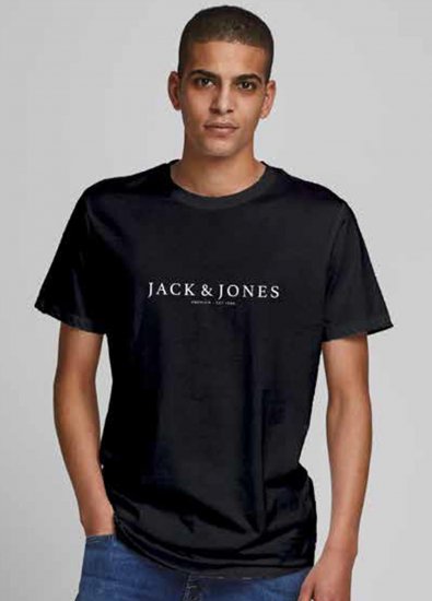 Jack & Jones JPRBLABOOSTER T-shirt Black - Herren-T-shirts - Herren-T-Shirts in großen Größen