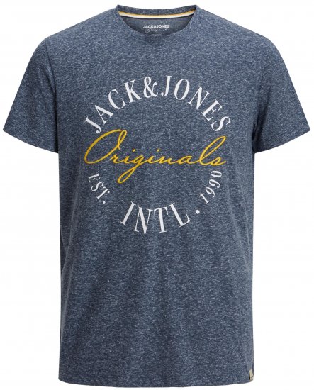 Jack & Jones JORWILLOWBRANDING T-Shirt Navy - Herren-T-shirts - Herren-T-Shirts in großen Größen