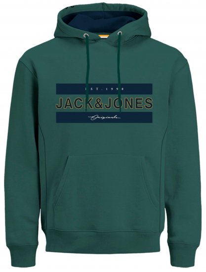 Jack & Jones JORFRIDAY Hoodie Green - Herren-Sweater und -Hoodies in großen Größen - Herren-Sweater und -Hoodies in großen Größen