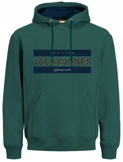 Jack & Jones JORFRIDAY Hoodie Green - Herren-sweater und -hoodies - Herren-Sweater und -Hoodies in großen Größen