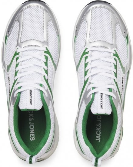 Jack & Jones Tokyo Sneakers Bright White/Green - Herrenschuhe 40-52 - 