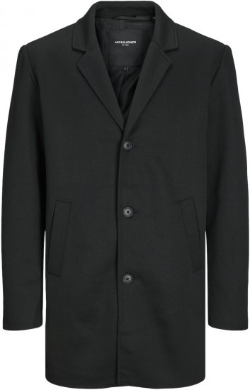 Jack & Jones JJCHUCK Overcoat Black - Herren jacken - Herren Jacken in großen Größen