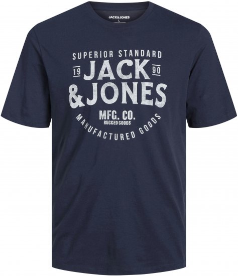 Jack & Jones JJJEANS T-Shirt Navy - Herren-T-shirts - Herren-T-Shirts in großen Größen