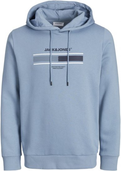 Jack & Jones South Hoodie Light Blue - Herren-sweater und -hoodies - Herren-Sweater und -Hoodies in großen Größen