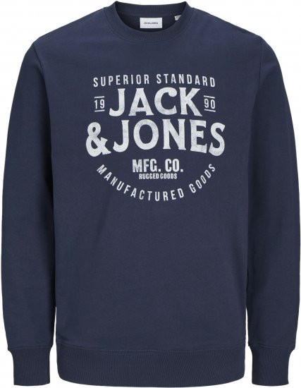 Jack & Jones JJJEANS Sweatshirt Navy Blazer - Herren-sweater und -hoodies - Herren-Sweater und -Hoodies in großen Größen