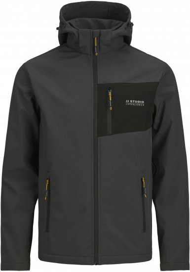 Jack & Jones JJTAYLOR Softshell Jacket Dark Grey - Herren jacken - Herren Jacken in großen Größen