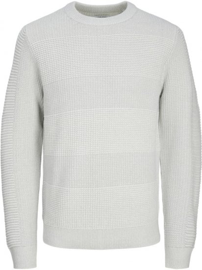 Jack & Jones HUGO Knitted Sweater White - Herren-sweater und -hoodies - Herren-Sweater und -Hoodies in großen Größen
