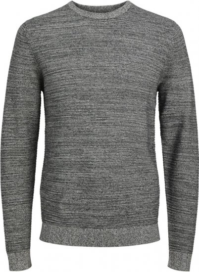 Jack & Jones OTTO Twisted Knitted Sweater Black - Herren-sweater und -hoodies - Herren-Sweater und -Hoodies in großen Größen