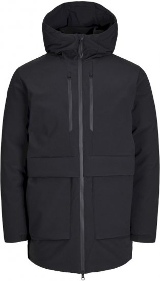 Jack & Jones CHARLIE Windproof Parka Black - Herren jacken - Herren Jacken in großen Größen