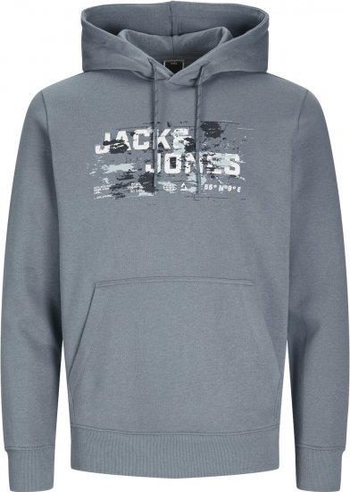 Jack & Jones JCOOUTDOOR Hoodie Flint Blue - Herren-sweater und -hoodies - Herren-Sweater und -Hoodies in großen Größen
