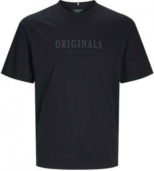 Jack & Jones JORFREDERIKSBERG T-shirt Black - Herren-T-shirts - Herren-T-Shirts in großen Größen