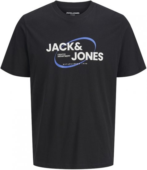Jack & Jones RAY T-Shirt Black - Herren-T-shirts - Herren-T-Shirts in großen Größen