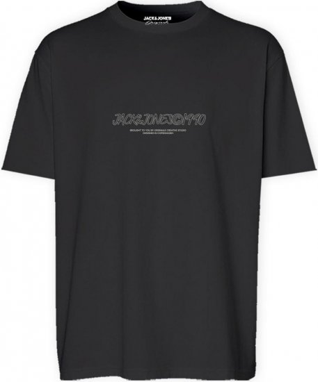 Jack & Jones JORBRONX T-Shirt Black - Herren-T-shirts - Herren-T-Shirts in großen Größen
