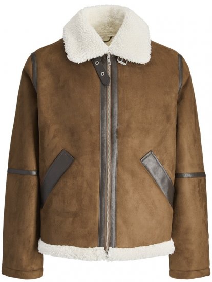 Jack & Jones Cole Aviator Jacket Cognac - Herren jacken - Herren Jacken in großen Größen