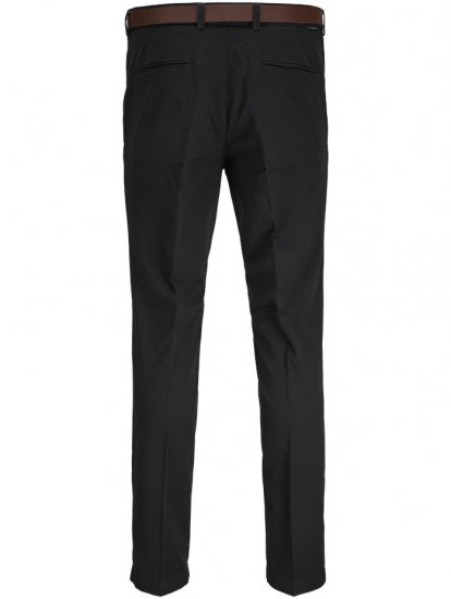 Jack & Jones Marco Franco Chino With Belt Black - Herren-jeans & -hosen - Herren-Jeans & -Hosen in großen Größen