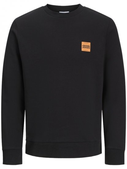 Jack & Jones Brandy Crew Neck Sweatshirt Black - Herren-Sweater und -Hoodies in großen Größen - Herren-Sweater und -Hoodies in großen Größen