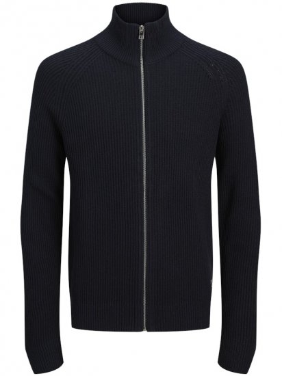 Jack & Jones Pannel Zip Knit Cardigan Sky Captain - Herren-sweater und -hoodies - Herren-Sweater und -Hoodies in großen Größen