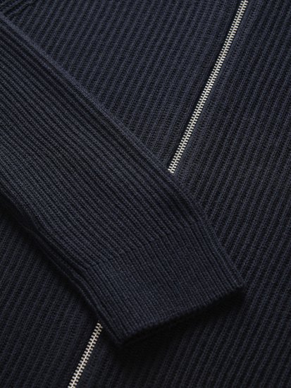 Jack & Jones Pannel Zip Knit Cardigan Sky Captain - Herren-sweater und -hoodies - Herren-Sweater und -Hoodies in großen Größen