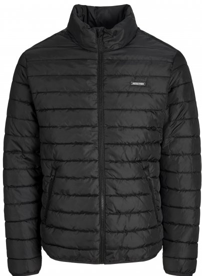 Jack & Jones Elvis Light Puffer Collar Jacket Black - Herren jacken - Herren Jacken in großen Größen