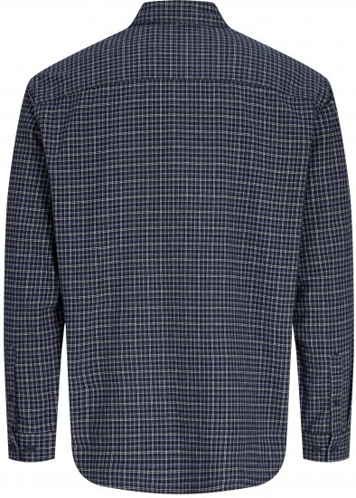 Jack & Jones Carter Check Shirt Navy Blazer - Herrenhemden - Herrenhemden in großen Größen