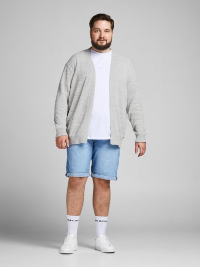 Jack & Jones Blasonic Knit Cardigans Egret - Herren-sweater und -hoodies - Herren-Sweater und -Hoodies in großen Größen