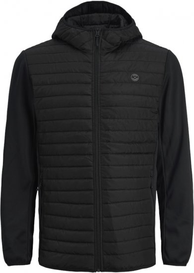 Jack & Jones MULTI QUILTED SET-IN Sleeves Jacket Black - Herren jacken - Herren Jacken in großen Größen