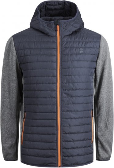 Jack & Jones MULTI QUILTED SET-IN Sleeves Jacket Grey Melange - Herren jacken - Herren Jacken in großen Größen