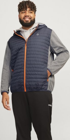 Jack & Jones MULTI QUILTED SET-IN Sleeves Jacket Grey Melange - Herren jacken - Herren Jacken in großen Größen