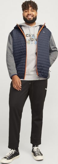 Jack & Jones MULTI QUILTED SET-IN Sleeves Jacket Grey Melange - Herren jacken - Herren Jacken in großen Größen