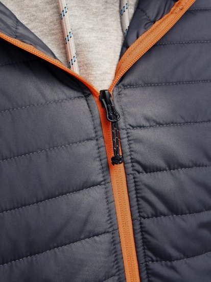 Jack & Jones MULTI QUILTED SET-IN Sleeves Jacket Grey Melange - Herren jacken - Herren Jacken in großen Größen
