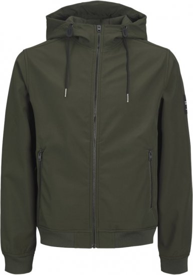 Jack & Jones BASIC Water-Resistant Softshell Jacket Green - Herren jacken - Herren Jacken in großen Größen