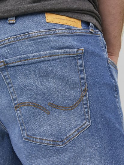 Jack & Jones MIKE ORIGINAL SQ 223 Jeans Blue Denim - Herren-jeans & -hosen - Herren-Jeans & -Hosen in großen Größen