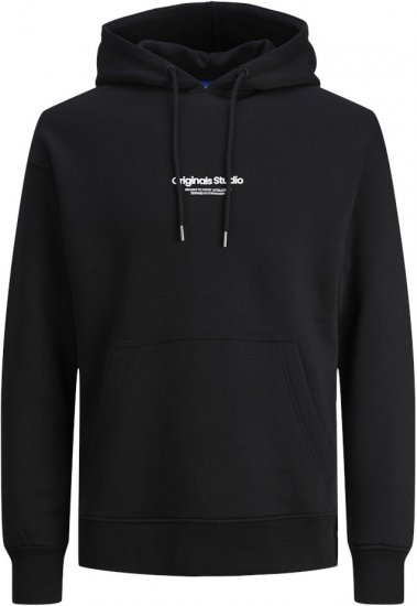 Jack & Jones ESTERBRO Hoodie Black - Herren-sweater und -hoodies - Herren-Sweater und -Hoodies in großen Größen