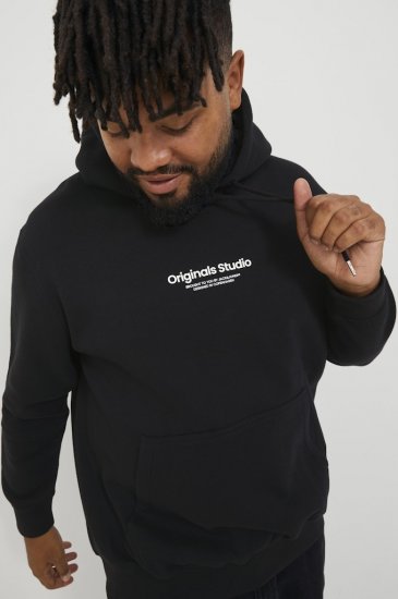 Jack & Jones ESTERBRO Hoodie Black - Herren-sweater und -hoodies - Herren-Sweater und -Hoodies in großen Größen