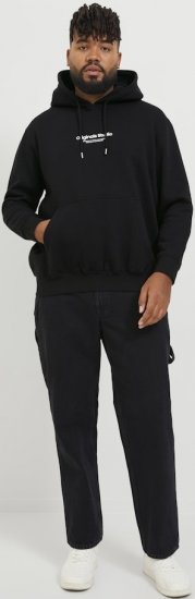 Jack & Jones ESTERBRO Hoodie Black - Herren-sweater und -hoodies - Herren-Sweater und -Hoodies in großen Größen