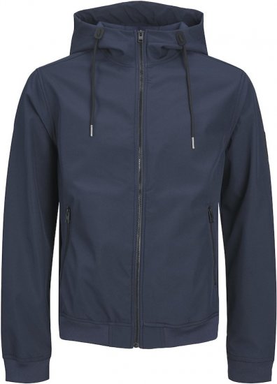Jack & Jones BASIC Water-Resistant Softshell Jacket Navy Blazer - Herren Jacken in großen Größen - Herren Jacken in großen Größen