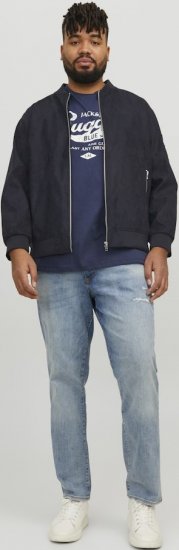 Jack & Jones ROCKY Faux Suede Bomber Jacket Jet Black - Herren jacken - Herren Jacken in großen Größen