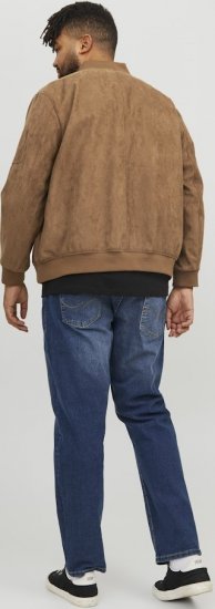 Jack & Jones ROCKY Faux Suede Bomber Jacket Brown - Herren jacken - Herren Jacken in großen Größen