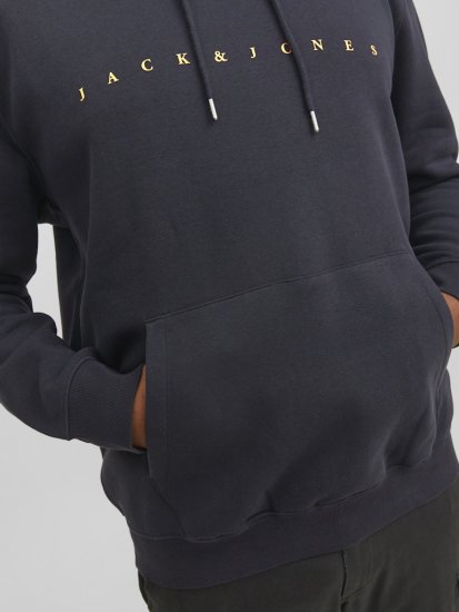 Jack & Jones STAR Hoodie Dark Navy - Herren-sweater und -hoodies - Herren-Sweater und -Hoodies in großen Größen