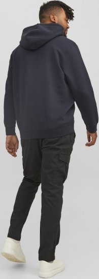 Jack & Jones STAR Hoodie Dark Navy - Herren-sweater und -hoodies - Herren-Sweater und -Hoodies in großen Größen