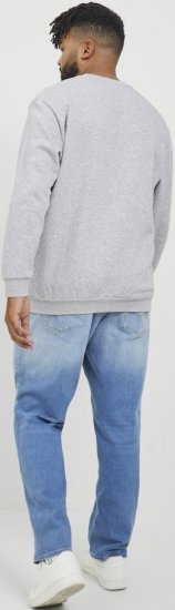 Jack & Jones BRADLEY Sweatshirt Light Grey Melange - Herren-sweater und -hoodies - Herren-Sweater und -Hoodies in großen Größen