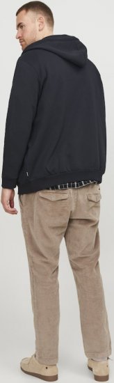 Jack & Jones BRADLEY Zip Hoodi Black - Herren-sweater und -hoodies - Herren-Sweater und -Hoodies in großen Größen