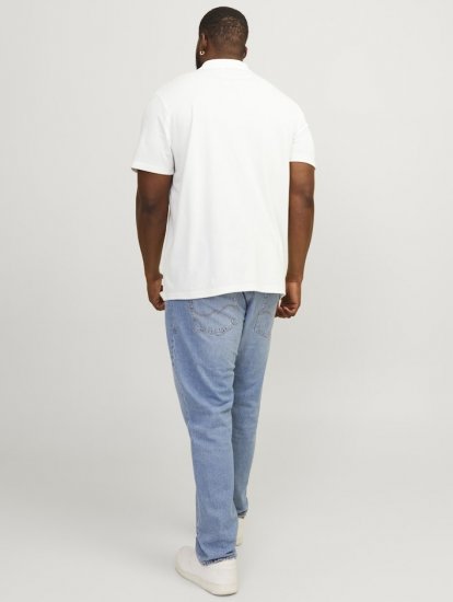 Jack & Jones Rodney Short Sleeve Polo White - Polo-shirts für herren - Polo-Shirts für Herren in großen Größen