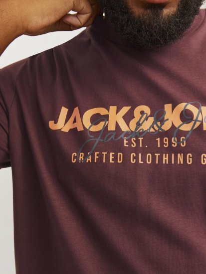 Jack & Jones JJALVIS Vineyard Wine - Herren-T-shirts - Herren-T-Shirts in großen Größen