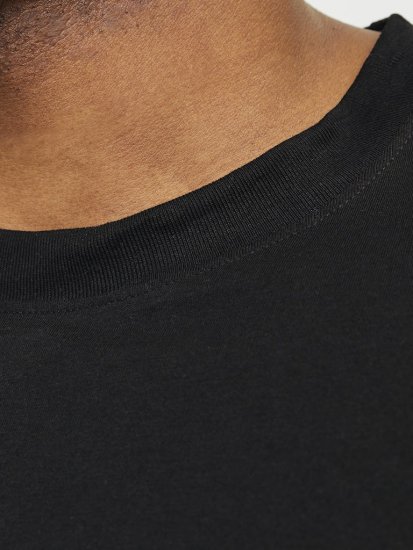 Jack & Jones JJEBRADLEY T-Shirt Black - Herren-T-shirts - Herren-T-Shirts in großen Größen