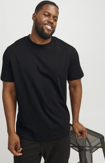Jack & Jones JJEBRADLEY T-Shirt Black - Herren-T-shirts - Herren-T-Shirts in großen Größen