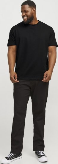 Jack & Jones JJEBRADLEY T-Shirt Black - Herren-T-shirts - Herren-T-Shirts in großen Größen