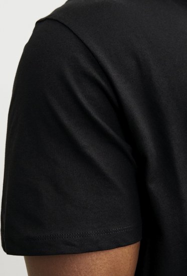 Jack & Jones JJEBRADLEY T-Shirt Black - Herren-T-shirts - Herren-T-Shirts in großen Größen
