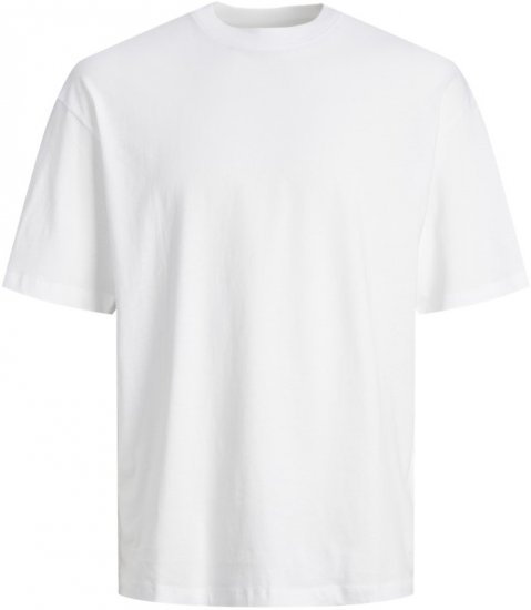 Jack & Jones BRADLEY T-Shirt White - Herren-T-Shirts in großen Größen - Herren-T-Shirts in großen Größen