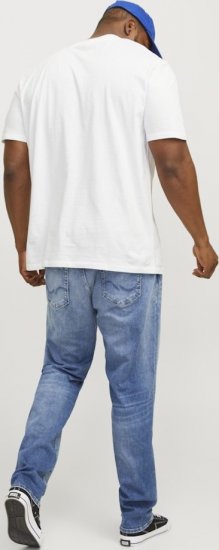 Jack & Jones BRADLEY T-Shirt White - Herren-T-shirts - Herren-T-Shirts in großen Größen